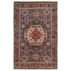 Hand Knotted Kazak Oriental Rug 3' 11" x 4' 0" ft / 119 x 184 cm - No. W34119