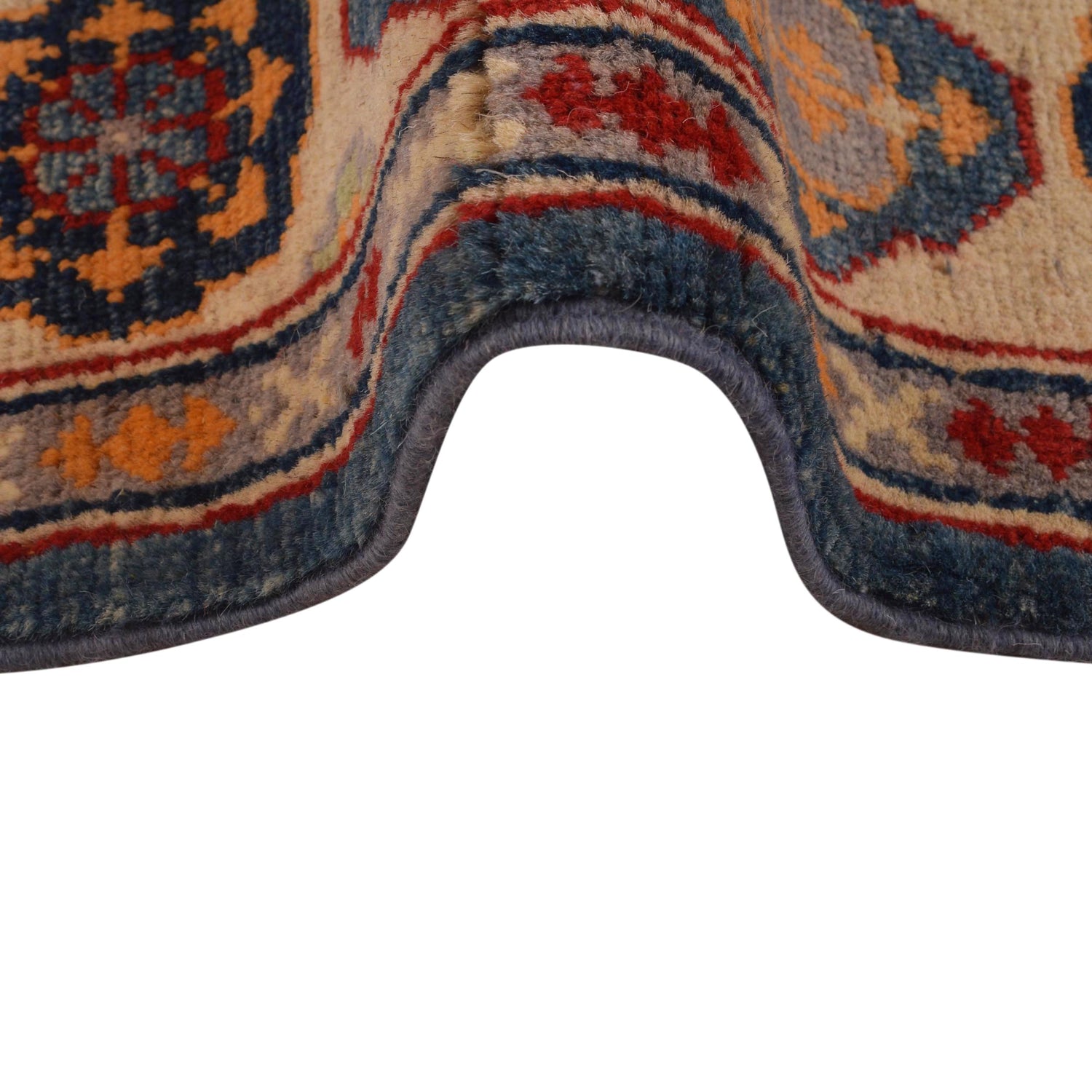 Handmade Kazak Area Rug 4' 1" x 5' 11" ft / 124 x 180 cm - No. W34120