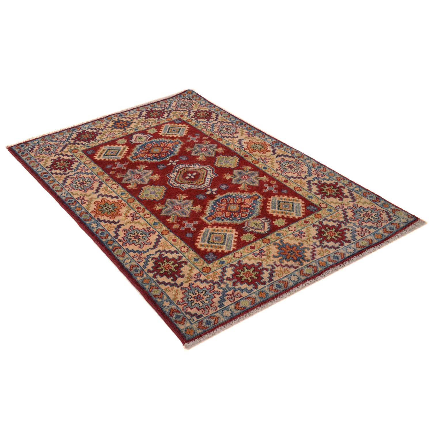 Oriental Kazak Rug 3' 5" x 4' 11" ft / 103 x 151 cm - No. W34121