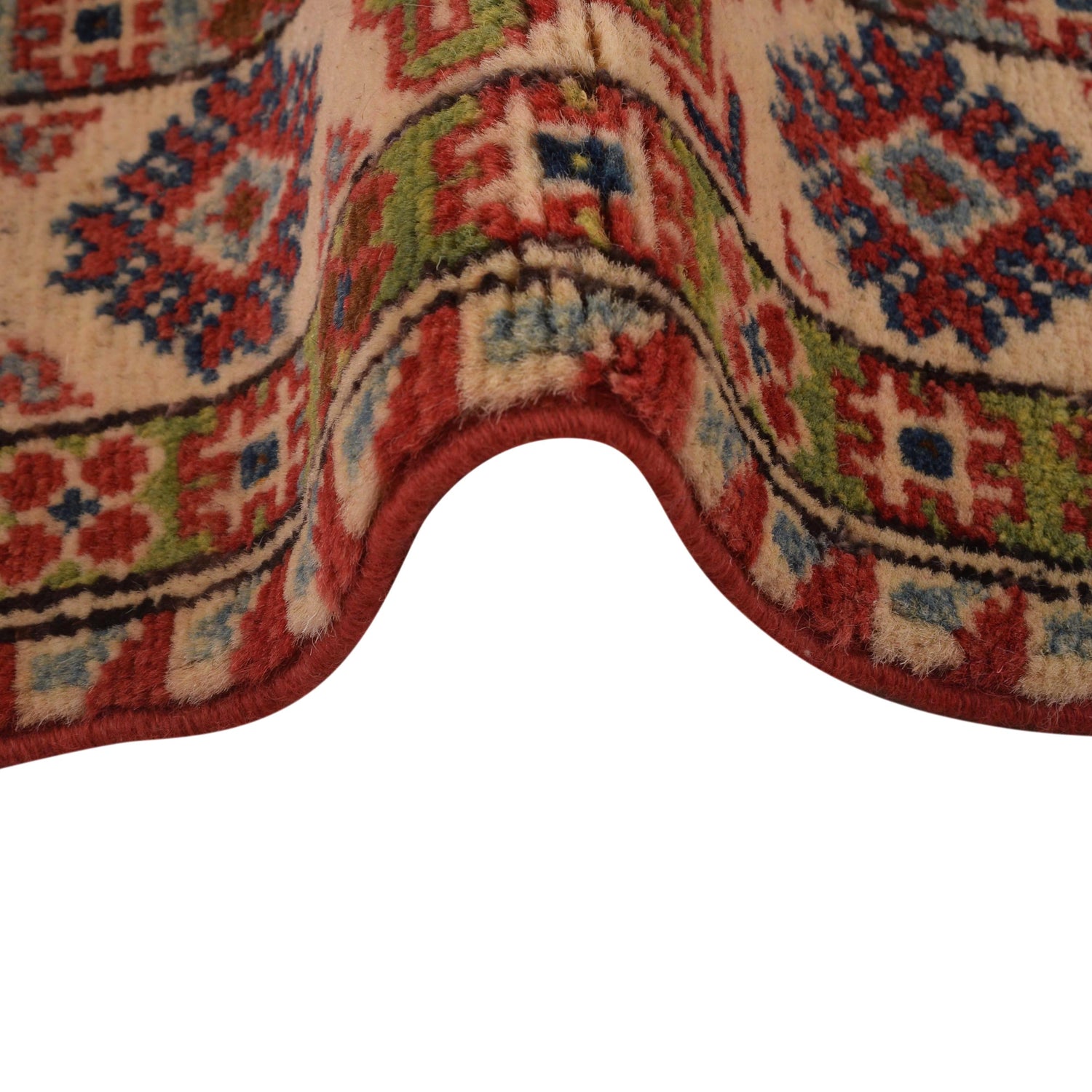 Red Color Kazak Rug 3' 2" x 4' 11" ft / 97 x 150 cm - No. W34123