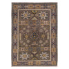 Handmade Kazak Area Rug 4' 0" x 5' 7" ft / 123 x 171 cm - No. W34124