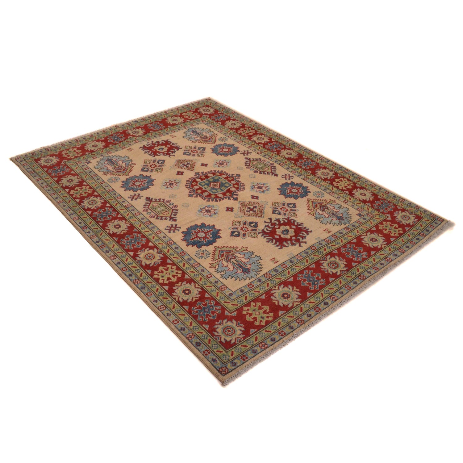 Hand knotted Kazak Rugs 4' 10" x 6' 4" ft / 147 x 194 cm - No. W34125
