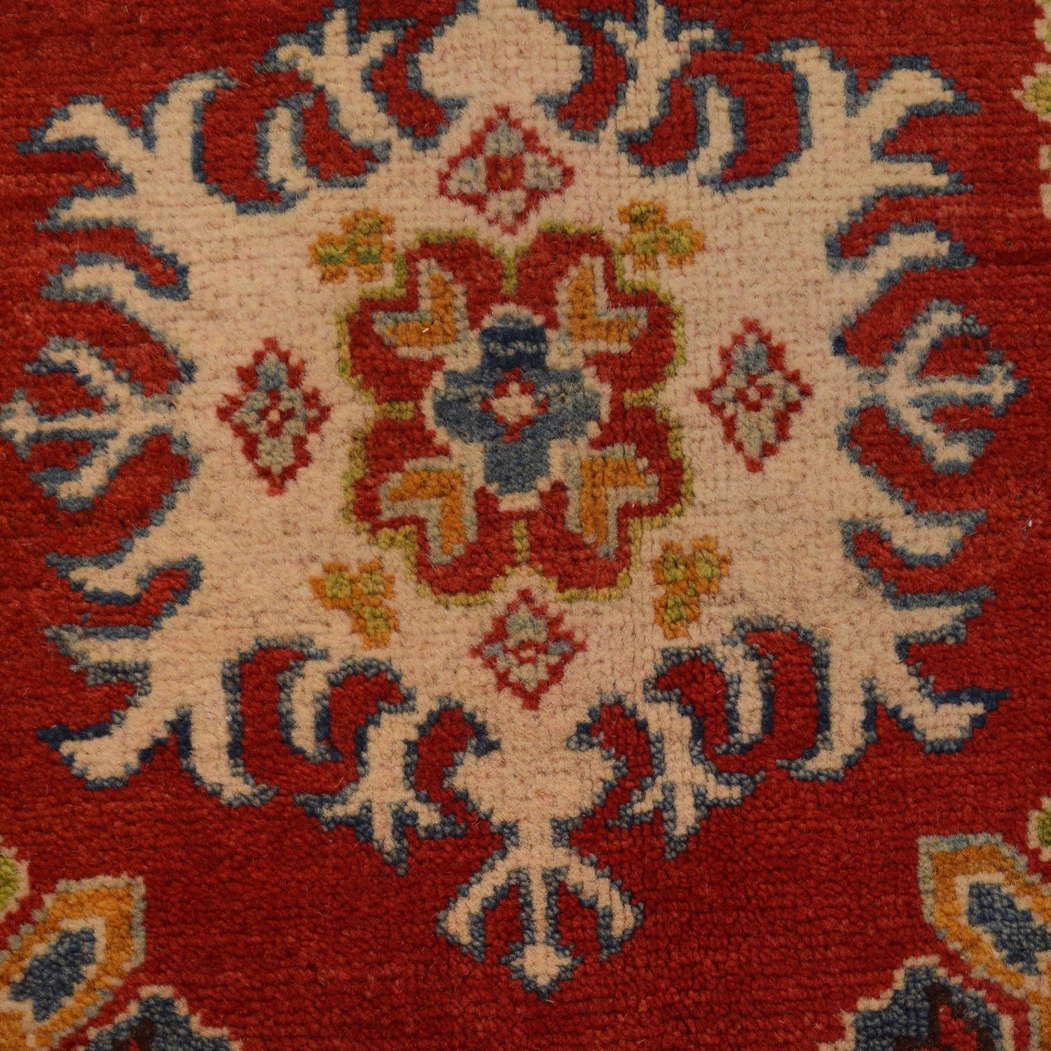 Red Color Kazak Rug 5' 0" x 6' 7" ft / 153 x 201 cm - No. W34128