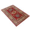 Hand Knotted Kazak Oriental Rug 3' 3" x 5' 2" ft / 99 x 158 cm - No. W34130