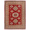 Red Color Kazak Rug 4' 11" x 6' 10" ft / 151 x 208 cm - No. W34133