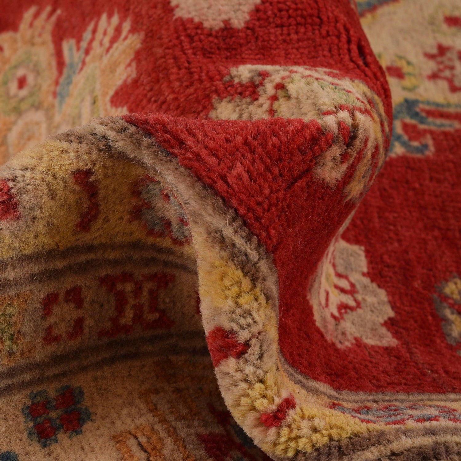 Red Color Kazak Rug 4' 11" x 6' 10" ft / 151 x 208 cm - No. W34133