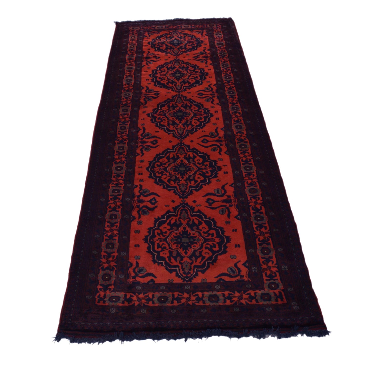 Handmade Khal Mohammadi Area Runner Rug 2' 7" x 8' 5" ft / 80 x 257 cm - No. W34370