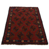 Red Color Baluchi Rug 2' 11" x 4' 5" ft / 90 x 135 cm - No. W34375