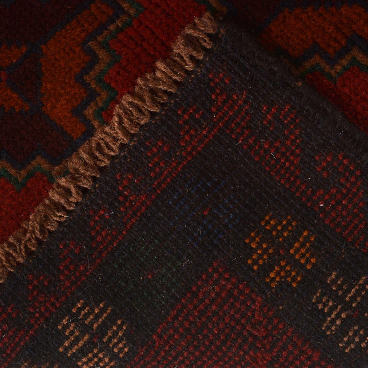 Red Color Baluchi Rug 2' 11" x 4' 5" ft / 90 x 135 cm - No. W34375