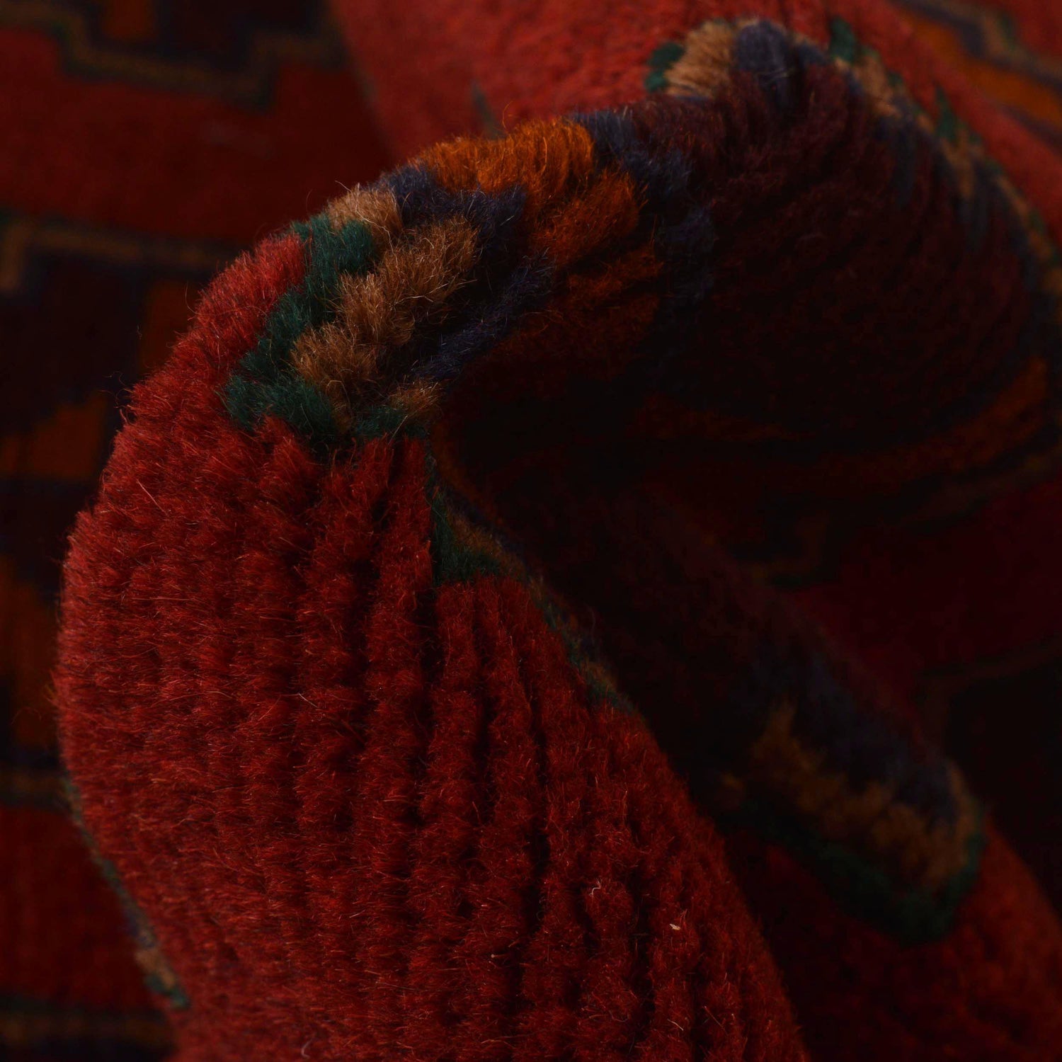 Red Color Baluchi Rug 2' 11" x 4' 5" ft / 90 x 135 cm - No. W34375