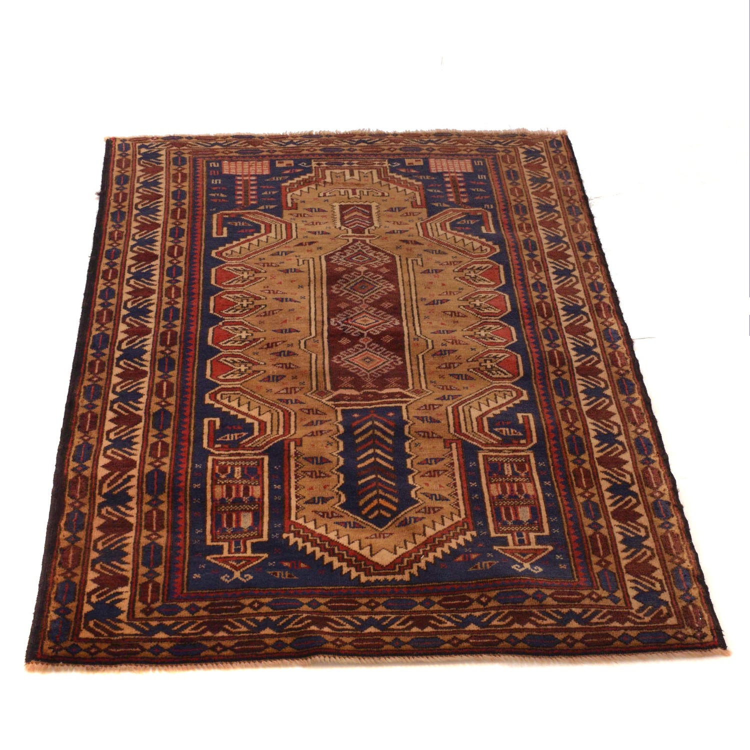Baluch Small Size Rug 2' 10" x 3' 10" ft / 86 x 118 cm - No. W34376