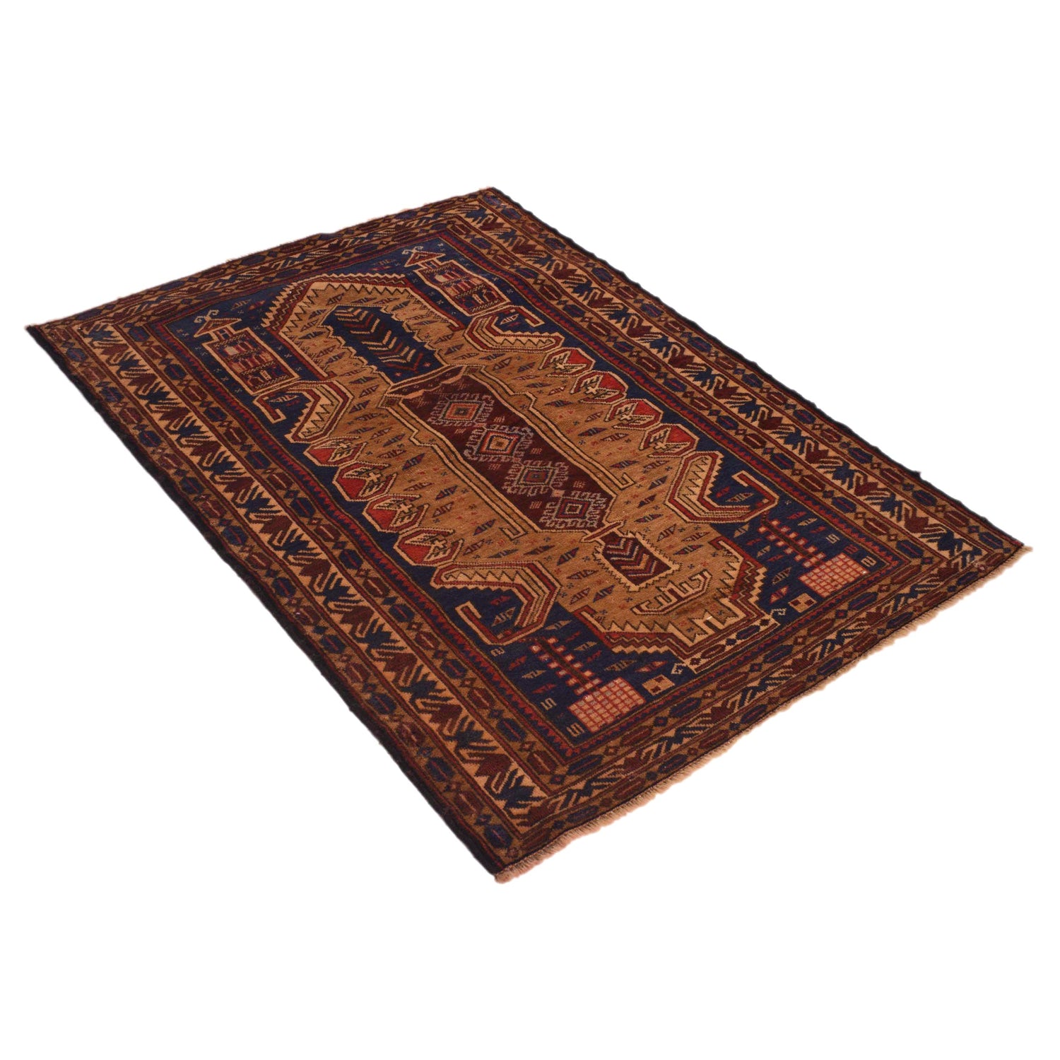 Baluch Small Size Rug 2' 10" x 3' 10" ft / 86 x 118 cm - No. W34376