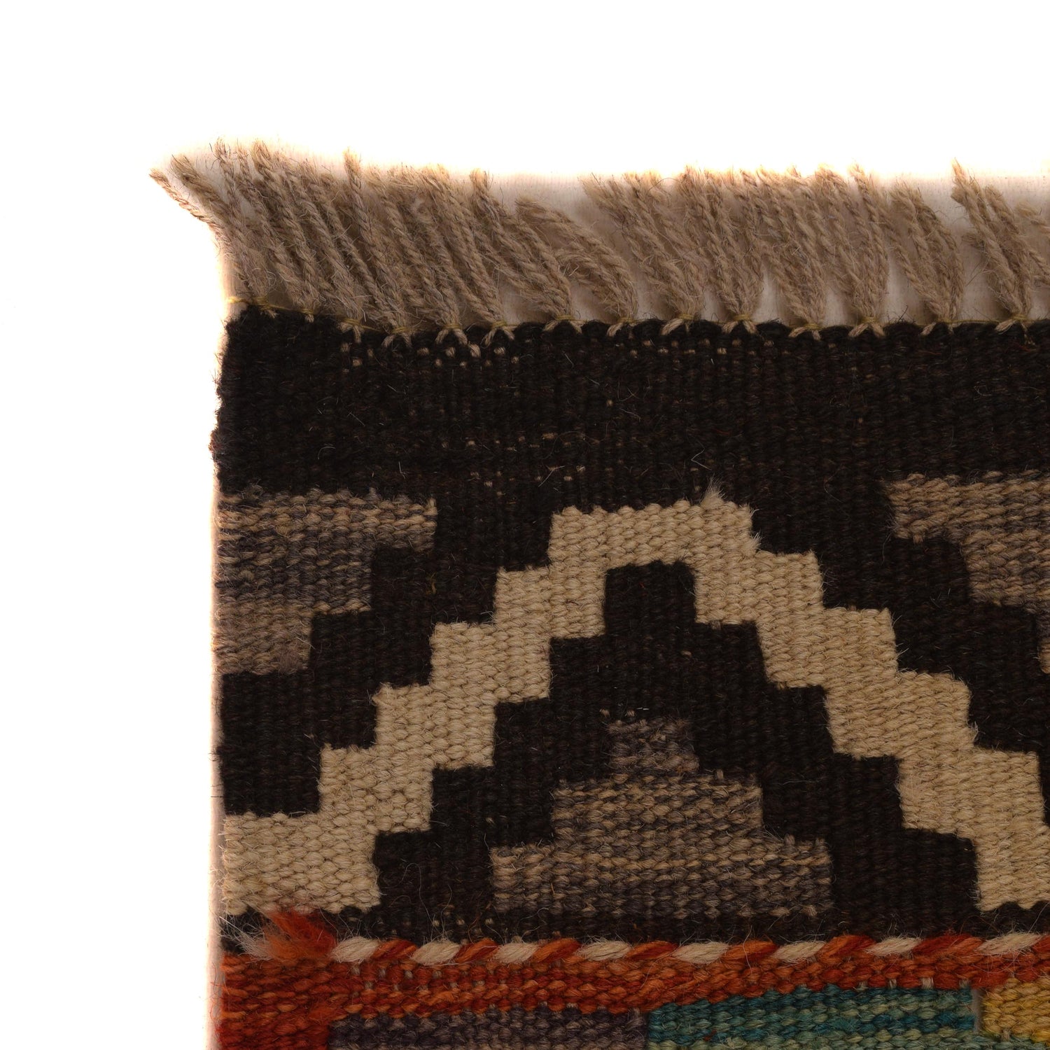 Handmade Afghan Vegetable Kilim 3' 5" x 5' 3" ft / 105 x 160 cm - No. W34749