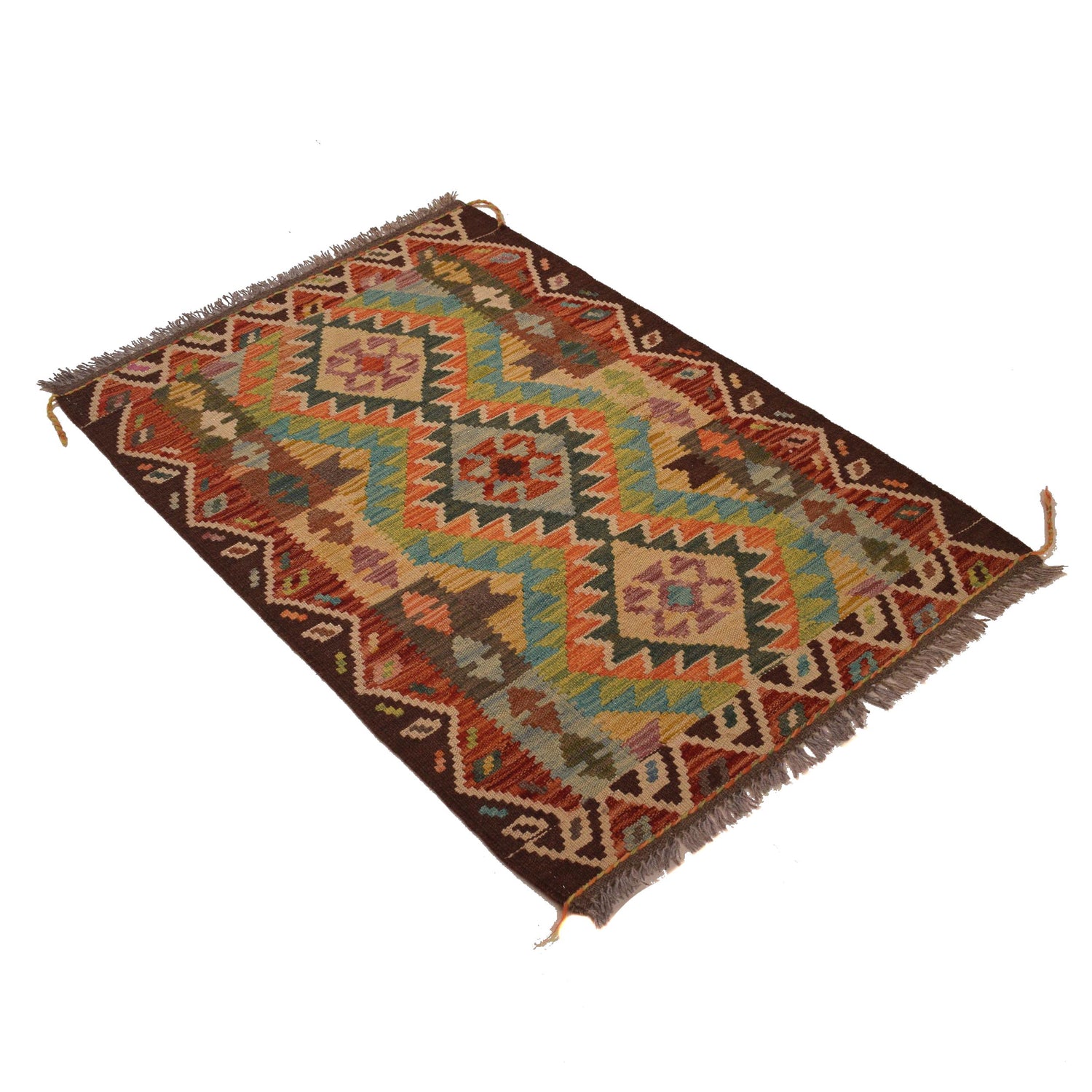 Small Size Chobi Kilim 2' 7" x 4' 0" ft / 79 x 123 cm - No. W34754