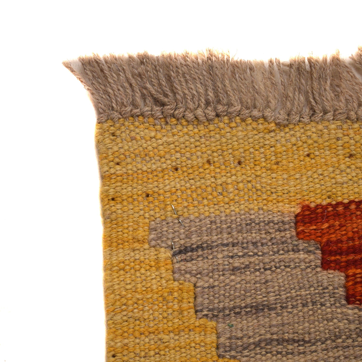 Hand Knotted Afghan Style Kilim Runner 2' 8" x 8' 1" ft / 81 x247 cm - No. W34760