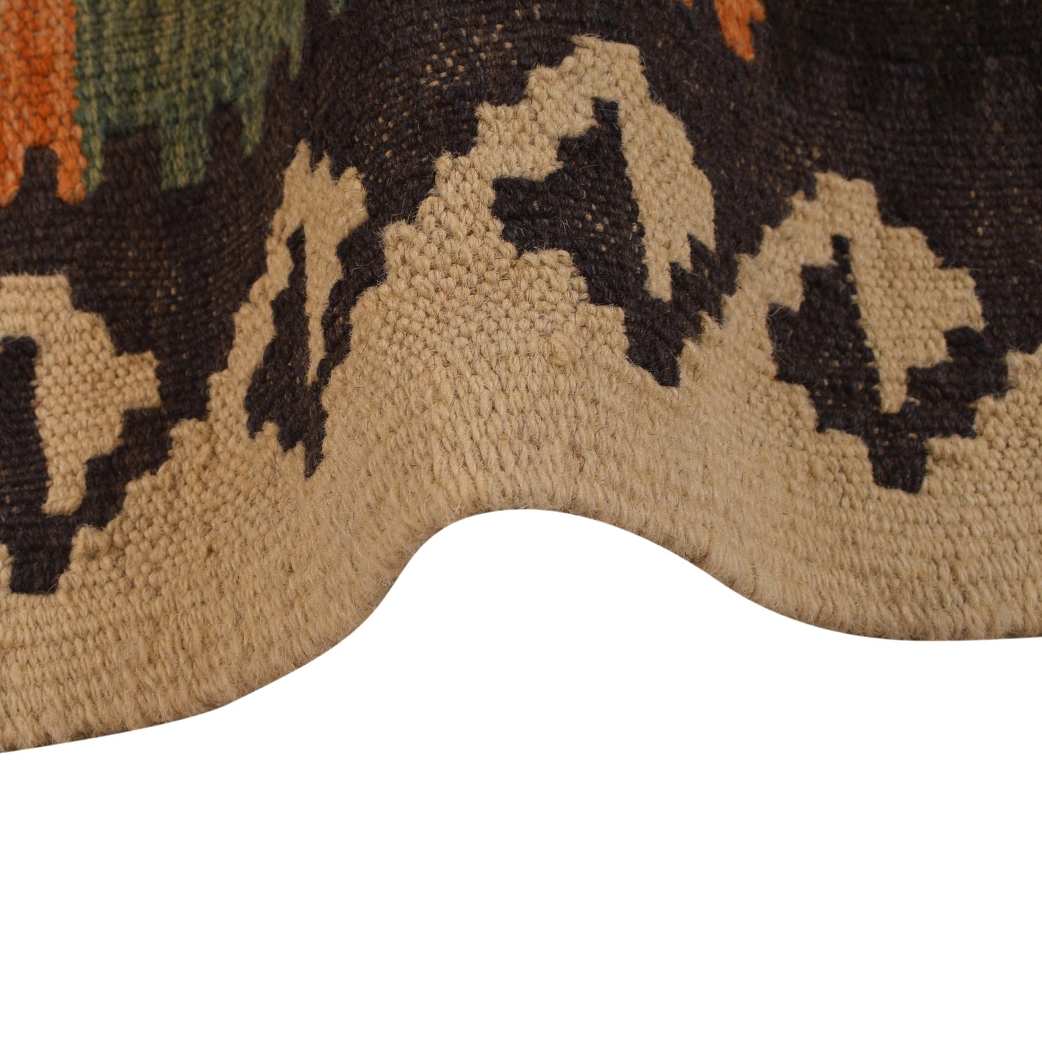 Hand Knotted Afghan Style Kilim Runner 2' 11" x 8' 0" ft / 88 x244 cm - No. W34772