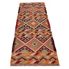 Short Chobi Kilim Runner 2' 5" x 6' 7" ft / 74 x 200 cm - No. W34776