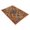 Handmade Afghan Vegetable Kilim 3' 4" x 5' 0" ft / 101 x 153 cm - No. W34784