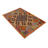 Handmade Afghan Vegetable Kilim 3' 4" x 5' 0" ft / 101 x 153 cm - No. W34784