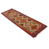 Colorful Flat-Weave Wool Kilim Runner 2' 0" x 5' 0" ft / 61 x 152 cm - No. W34787