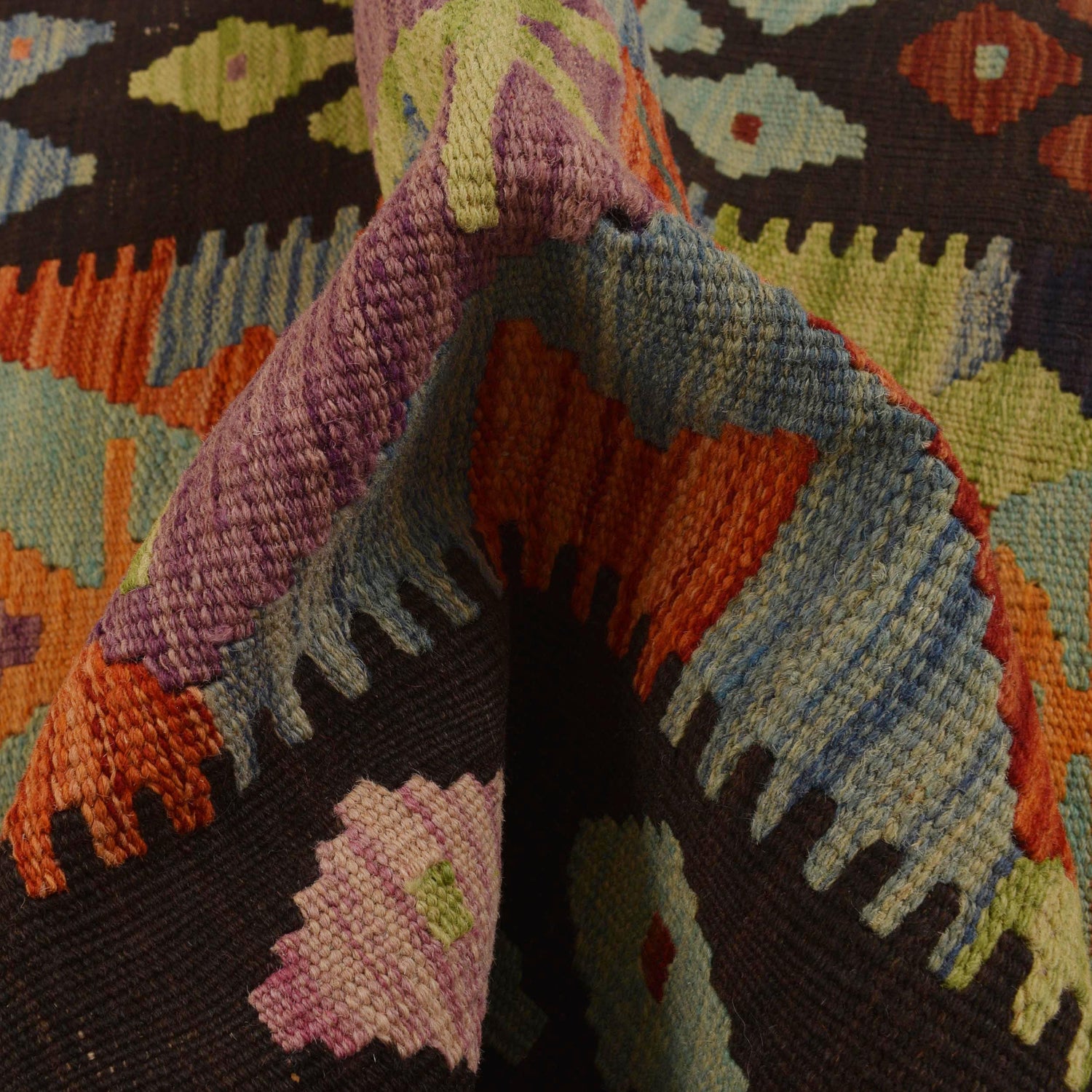 Small Size Chobi Kilim 2' 4" x 4' 3" ft / 71 x 130 cm - No. W34793