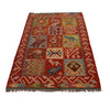 Handmade Afghan Vegetable Kilim 3' 0" x 4' 9" ft / 92 x 146 cm - No. W34802
