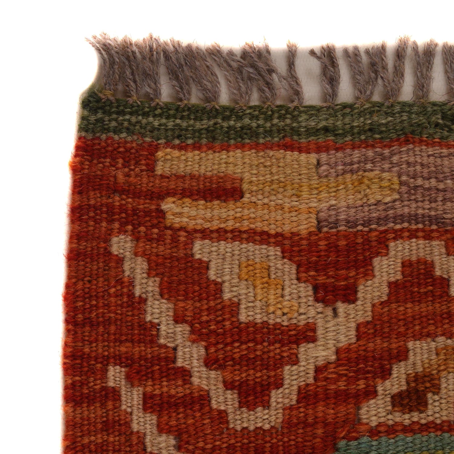 Handmade Afghan Vegetable Kilim 3' 0" x 4' 9" ft / 92 x 146 cm - No. W34802
