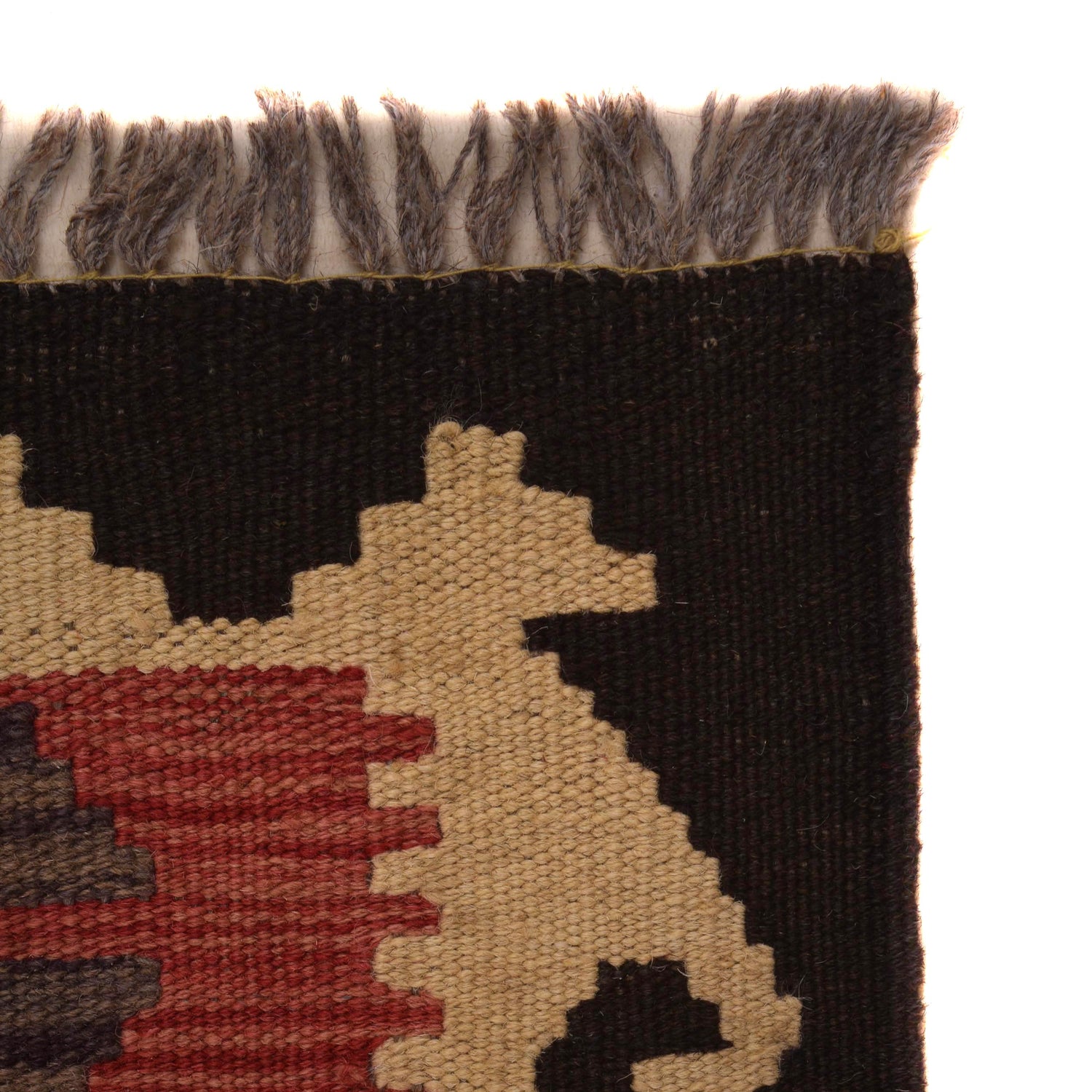 Handmade Afghan Vegetable Kilim 3' 3" x 5' 0" ft / 100 x 152 cm - No. W34805