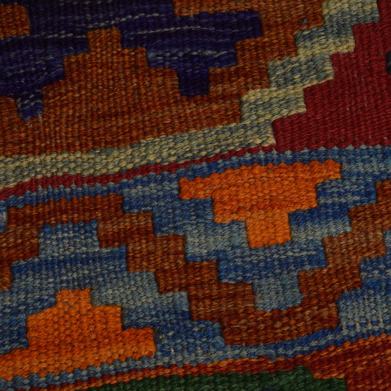 Handmade Afghan Vegetable Kilim 9' 9" x 16' 7" ft / 296 x 505 cm - No. W34819