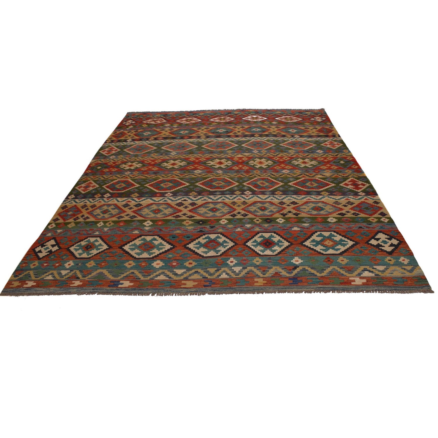 Large Size Chobi Kilim 8' 2" x 11' 5" ft / 248 x 349 cm - No. W34822