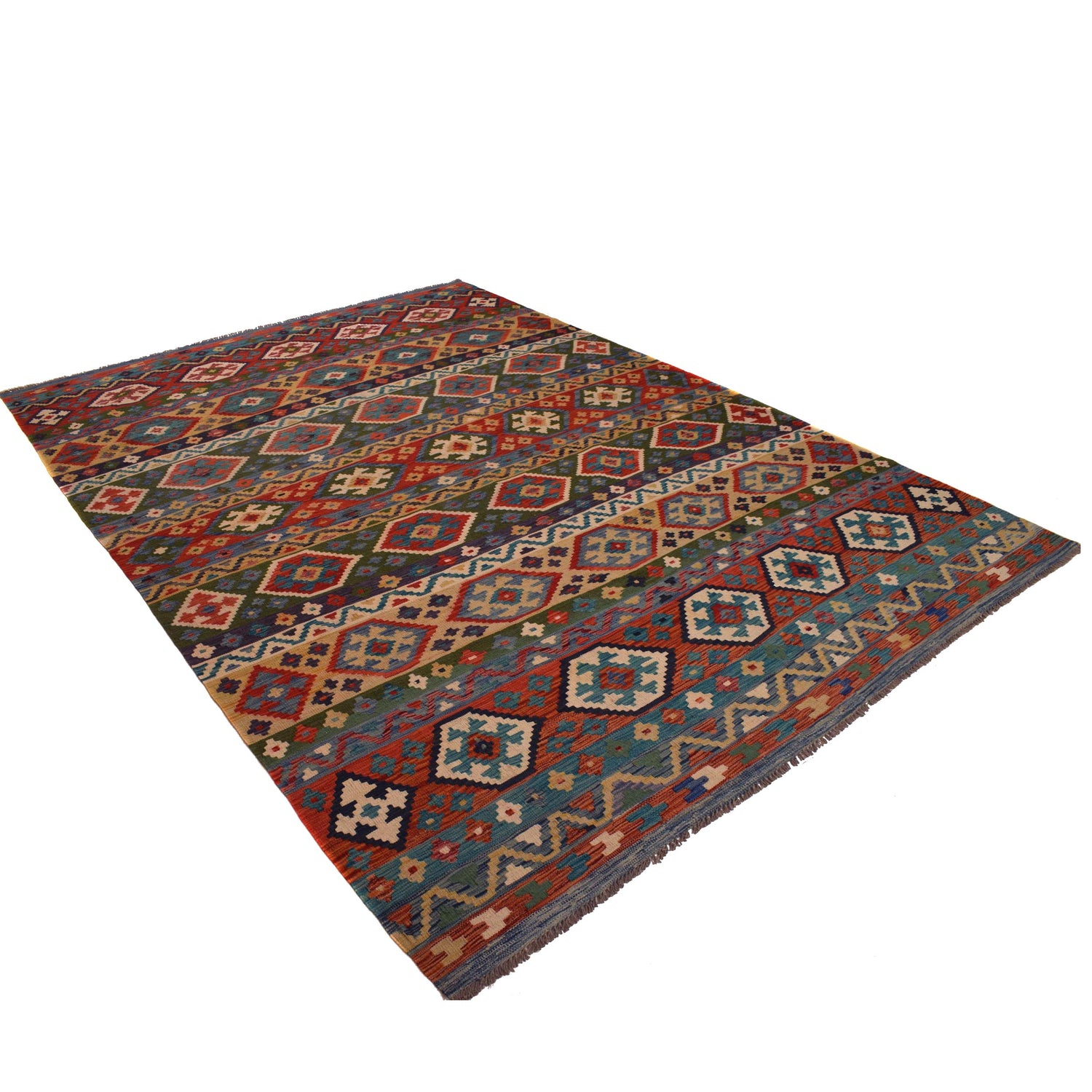 Large Size Chobi Kilim 8' 2" x 11' 5" ft / 248 x 349 cm - No. W34822