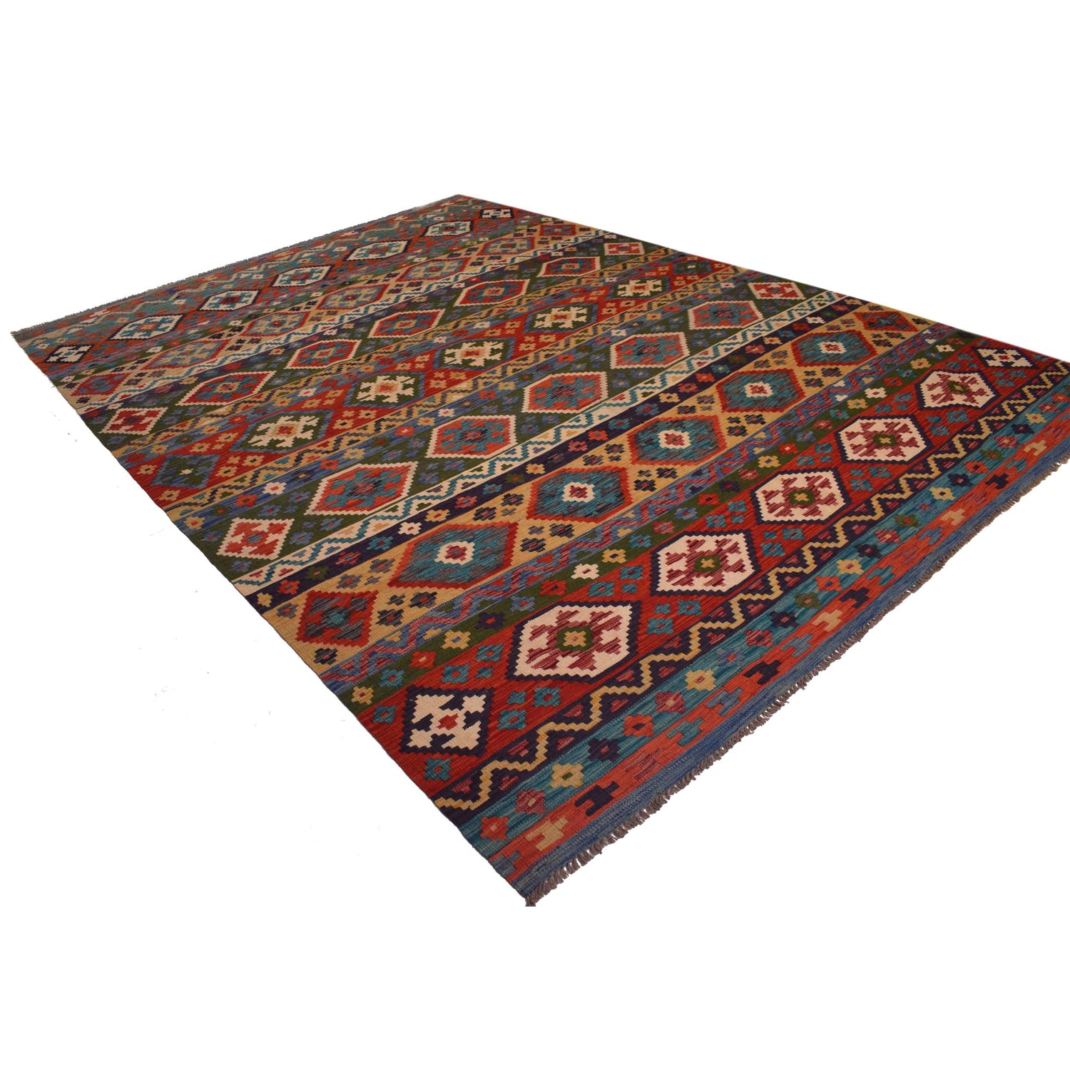 Large Size Chobi Kilim 8' 2" x 11' 5" ft / 248 x 349 cm - No. W34822