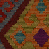 Hand Knotted Afghan Style Kilim 2' 9" x 4' 2" ft / 84 x 128 cm - No. W34829