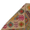 Hand Knotted Afghan Style Kilim 2' 9" x 4' 2" ft / 84 x 128 cm - No. W34829