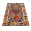 Hand Knotted Afghan Style Kilim 2' 7" x 4' 2" ft / 80 x 126 cm - No. W34838