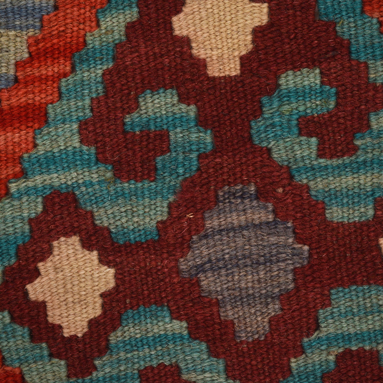 Hand Knotted Afghan Style Kilim 2' 7" x 4' 2" ft / 80 x 126 cm - No. W34838