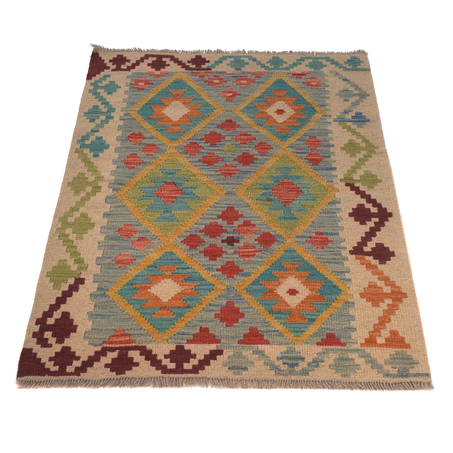 Small Size Chobi Kilim 2' 7" x 3' 10" ft / 80 x 117 cm - No. W34839