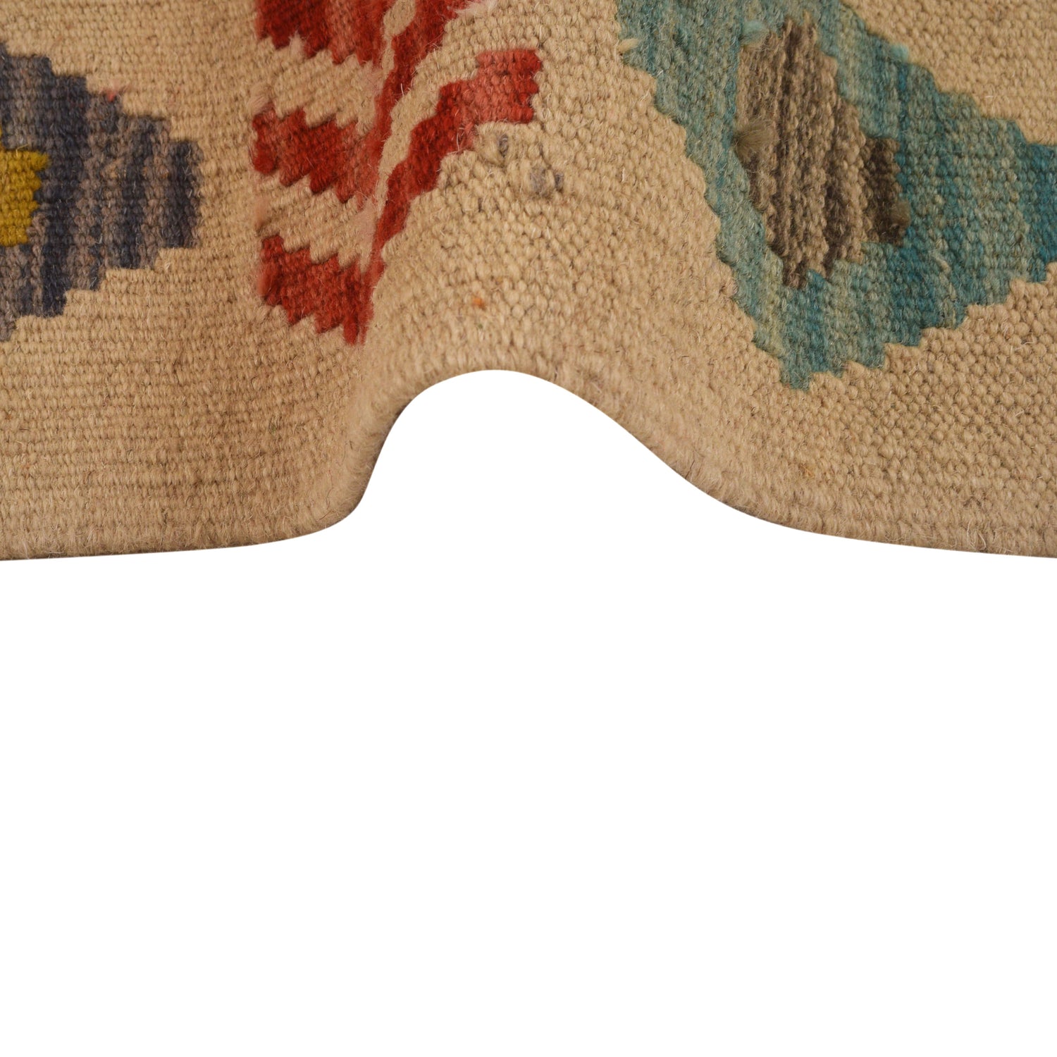 Hand Woven Wool Kelim 2' 8" x 3' 11" ft / 82 x 119 cm - No. W34840