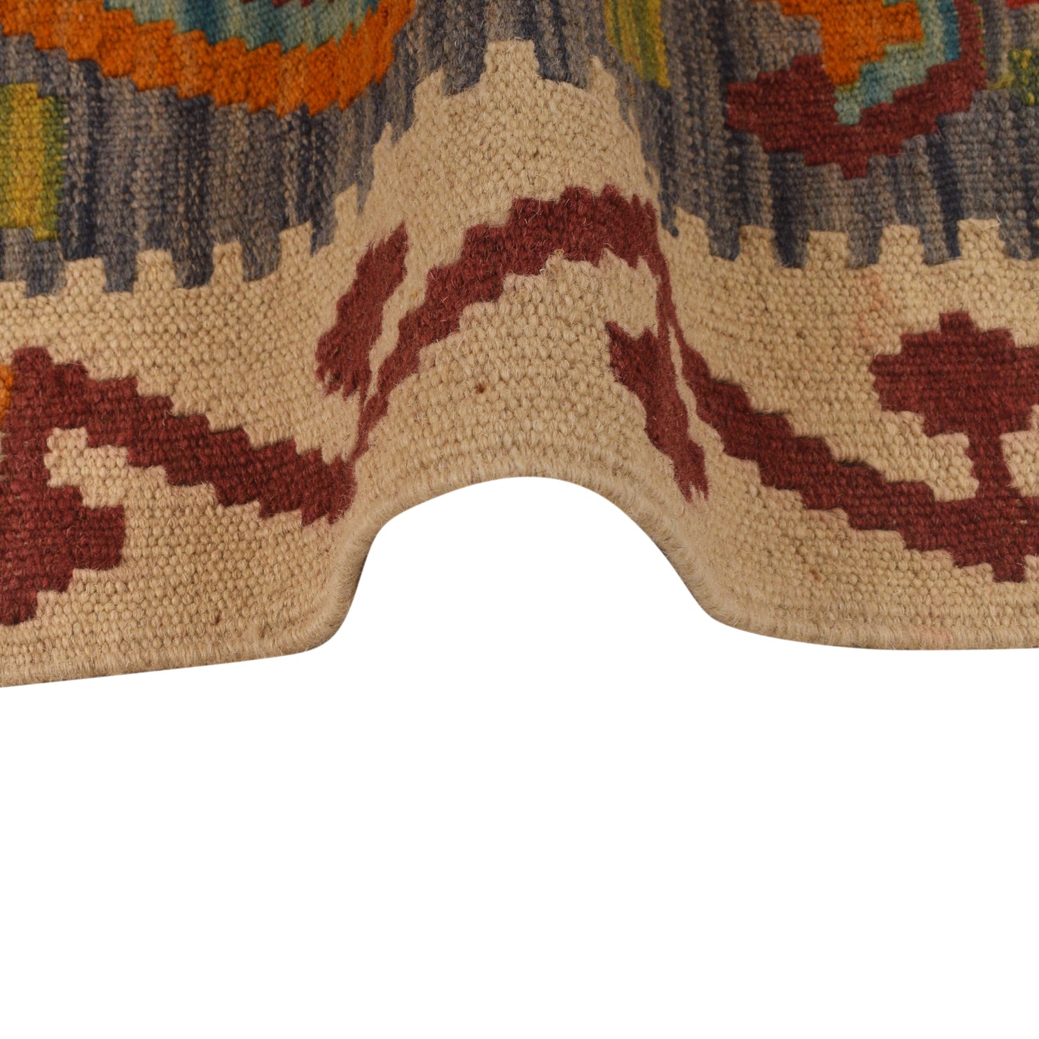 Hand Made Afghan Kilim Runner 2' 1" x 6' 5" ft / 64 x 195 cm - No. W34846