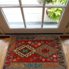 Hand Knotted Afghan Style Kilim 2' 0" x 2' 11" ft / 60 x 88 cm - No. W34850