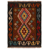Hand Woven Wool Kelim 2' 2" x 2' 11" ft / 67 x 89 cm - No. W34851
