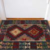 Handmade Turkish Design Wool Kilim 1' 11" x 3' 1" ft / 59 x 95 cm - No. W34852