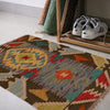 Handmade Turkish Design Wool Kilim 2' 0" x 3' 1" ft / 60 x 93 cm - No. W34853