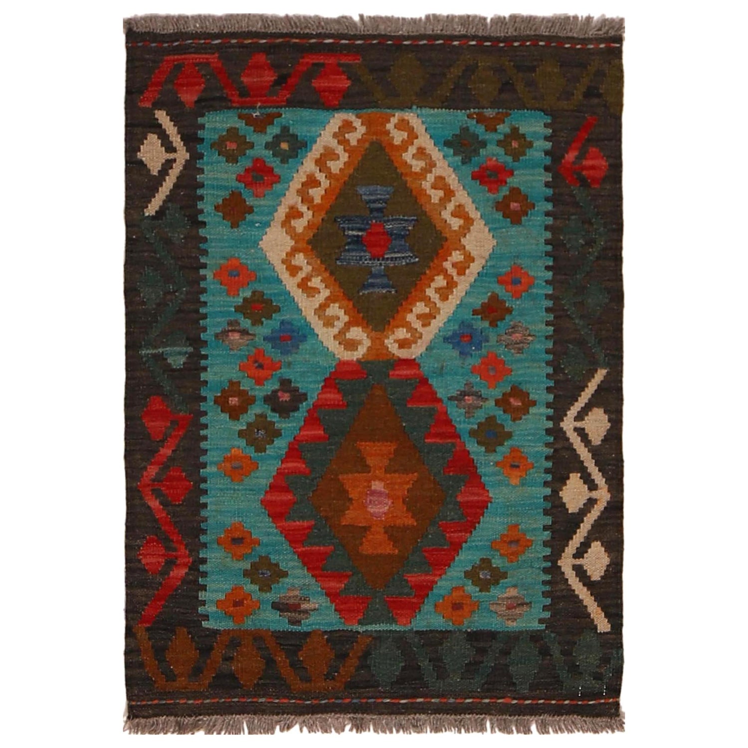 Small Size Chobi Kilim 2' 1" x 2' 10" ft / 63 x 86 cm - No. W34854
