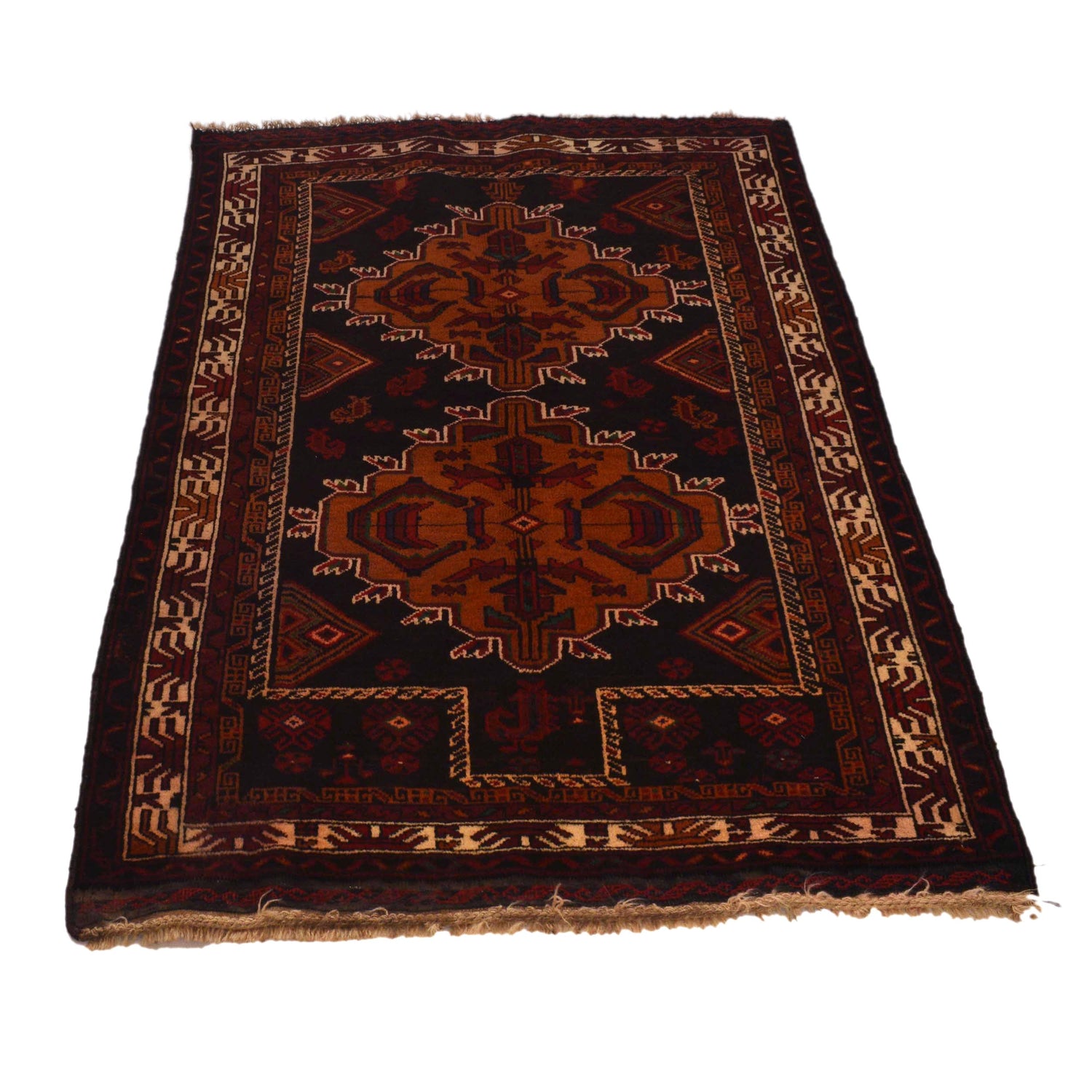 Muslim Prayer Rug 2' 10" x 4' 3" ft / 86 x 129 cm - No. W34859