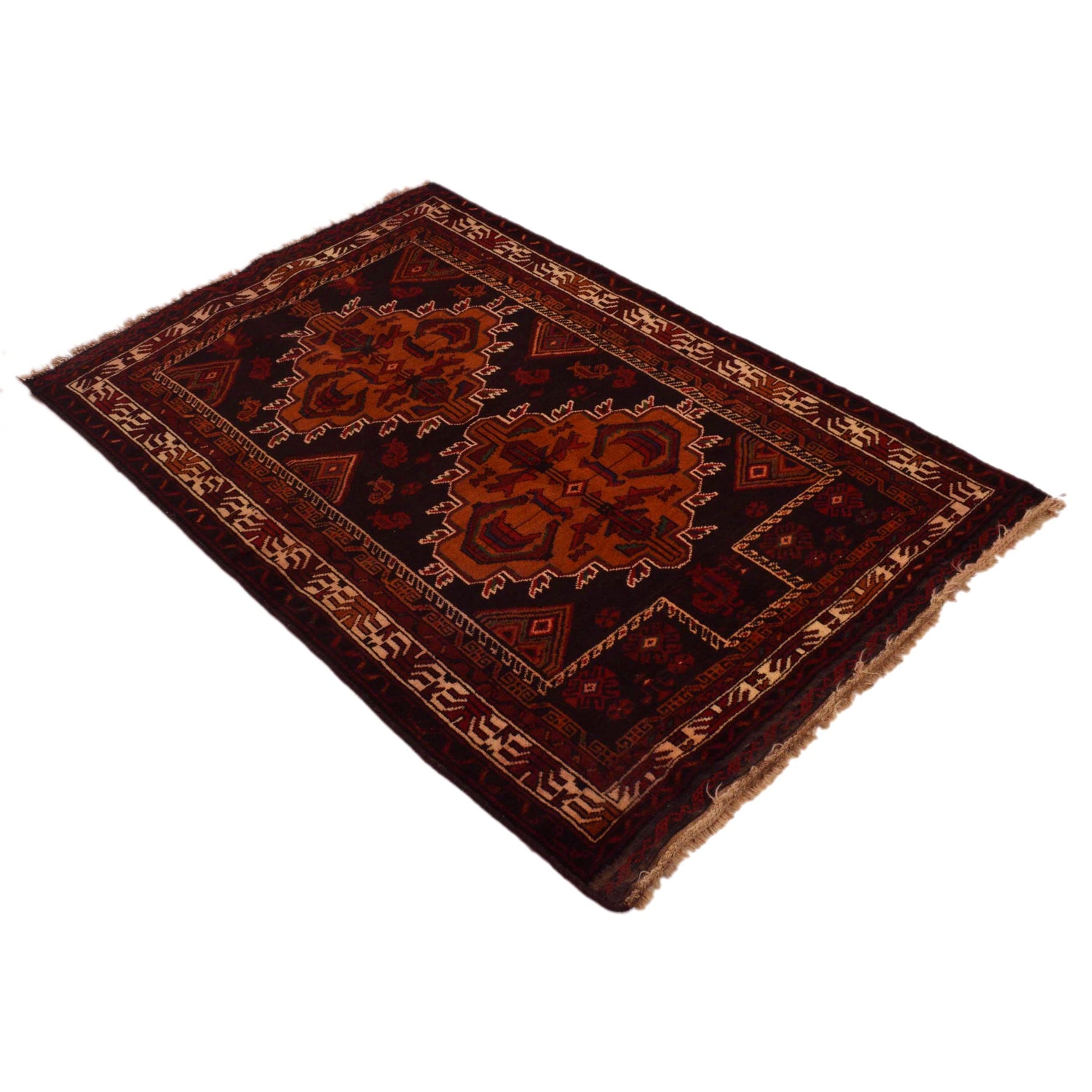 Muslim Prayer Rug 2' 10" x 4' 3" ft / 86 x 129 cm - No. W34859