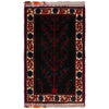 Multi Baluchi Rug 2' 4" x 3' 9" ft / 71 x 115 cm - No. W34864
