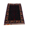 Multi Baluchi Rug 2' 4" x 3' 9" ft / 71 x 115 cm - No. W34864