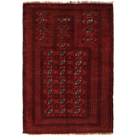 Islamic Prayer Carpet 3' 0" x 4' 4" ft / 91 x 131 cm - No. W34865