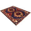 Blue Baluchi Rug  4' 0" x 5' 8" ft / 122 x 173 cm - No. W35444